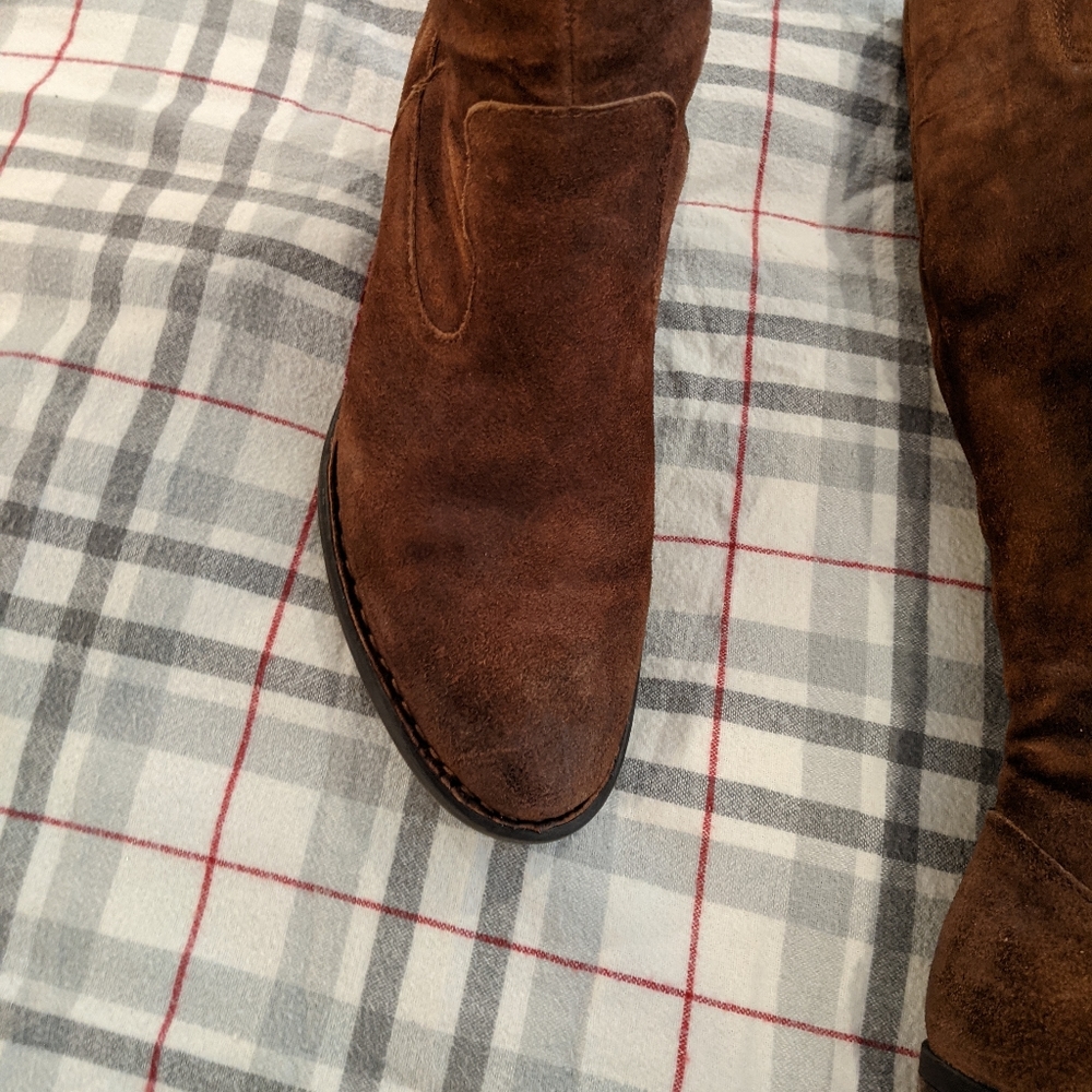 Born brown suede boots, size 10 - Picture 4 of 10